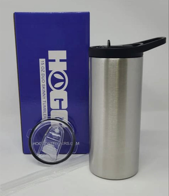 15oz Straight Duo Skinny Tumbler